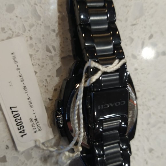Coach Watch 14502077 Black w/ crystals coach boyfriend watch plus bonus … - Picture 3 of 6